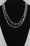Mixed Chain Double Necklace
