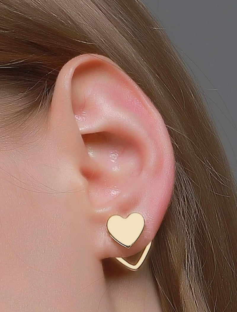 Heart Decor Stud Earrings