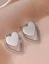 Heart Decor Stud Earrings